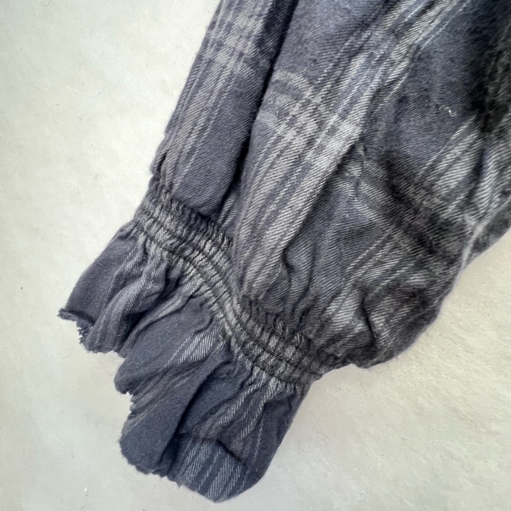 Faherty Harper Top in Aspen Black Plaid-Medium - Picture 9 of 12